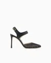 Giorgio Armani Escarpins En Cuir In Black