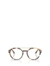 Giorgio Armani 51mm Round Optical Glasses In Brown