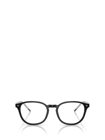 Giorgio Armani Black Acetate Optical Glasses