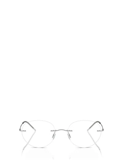 Giorgio Armani Eyeglasses In Matte Silver