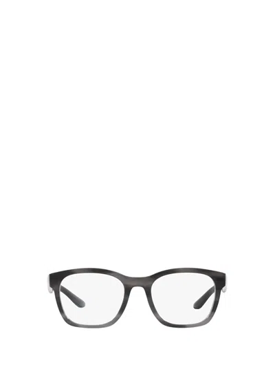 Giorgio Armani Eyeglasses In Striped Grey