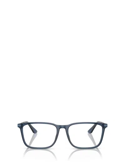 Giorgio Armani Eyeglasses In Transparent Blue