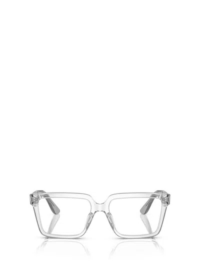 Giorgio Armani Eyeglasses In Transparent Crystal
