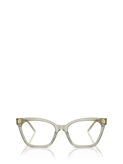 Giorgio Armani Eyeglasses In Transparent Green