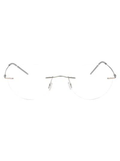 Giorgio Armani Eyewear In 3045 Matte Silver