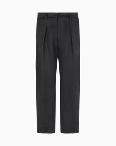 Giorgio Armani Casual Trousers In Black