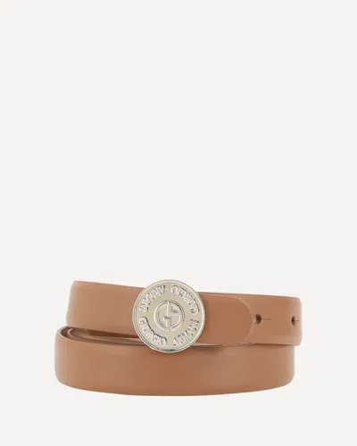 Giorgio Armani Fashion Belt In Brown