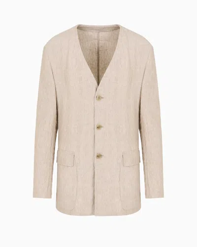 Giorgio Armani Fashion Jackets In Neutral