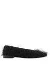 GIORGIO ARMANI FAUX-FUR BALLERINAS