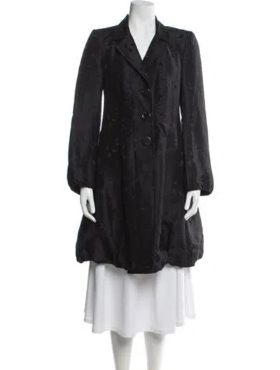 Pre-owned Giorgio Armani Faux Fur Coat In Blue