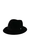 Giorgio Armani Fedora Hats In Black