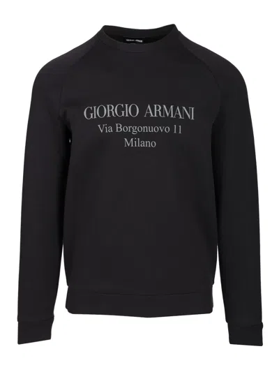 Giorgio Armani Felpa Sweatshirts Blue