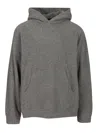 Giorgio Armani Hooded Knitted Sweatshirt In Gray
