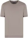 Giorgio Armani Short-sleeved, Crew-neck Jumper In Silk And Cotton