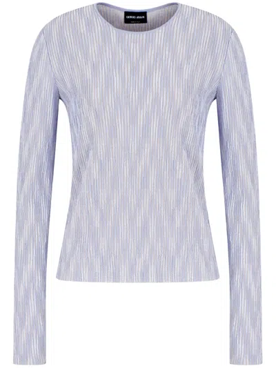 GIORGIO ARMANI FINE RIBBED JERSEY TOP