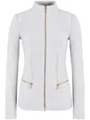 Giorgio Armani Fitted Zip-up Jacket In White
