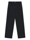 Giorgio Armani Five-pocket Jeans In Black
