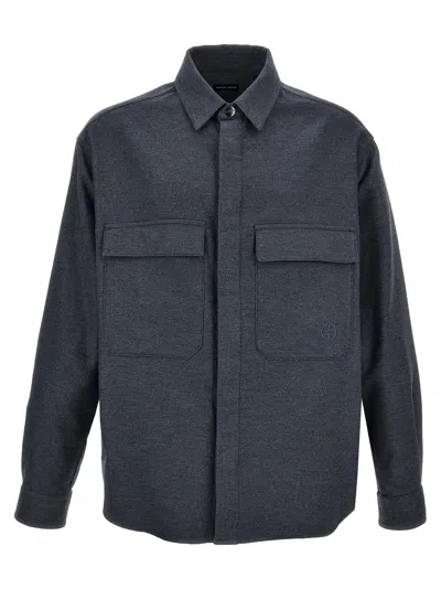 GIORGIO ARMANI GIORGIO ARMANI FLANNEL OVERSHIRT