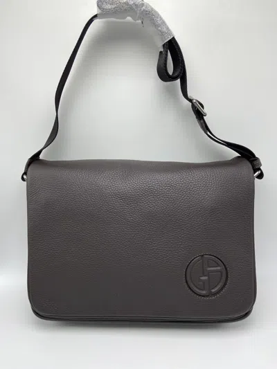 Giorgio Armani Flap Crossbody Bag In Black