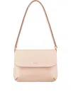Giorgio Armani Official Store Small Palmellato-leather La Prima Bag In Nude