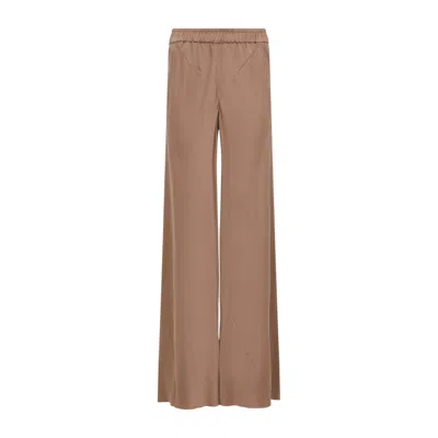 GIORGIO ARMANI GIORGIO ARMANI FLARED LEG RED CLAY TROUSERS