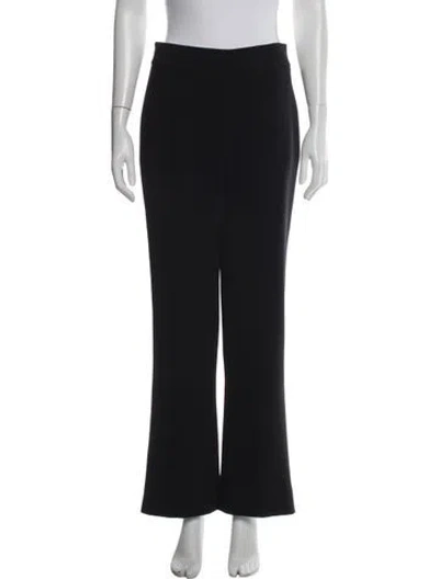 Pre-owned Giorgio Armani Flared Pants In Black
