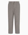 Giorgio Armani Cropped Straight-legged Trousers In Grey