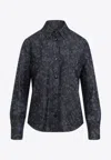 Giorgio Armani Cotton Shirt In Gray