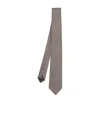 Giorgio Armani Floral-pattern Tie In Brown