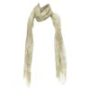 Giorgio Armani Floral Print Sheer Scarf In Neutral