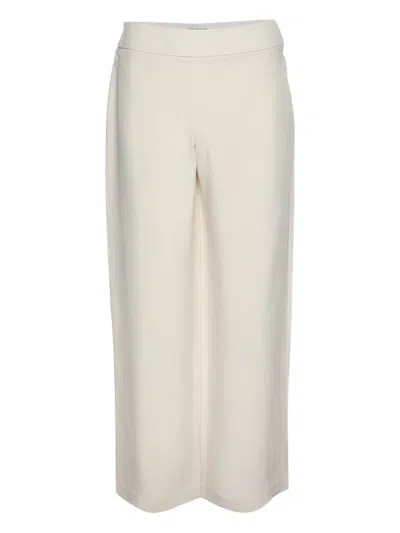 Pre-owned Giorgio Armani Fluid-leg Palazzo Pants In Neutral