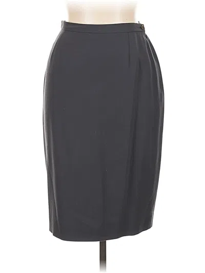Pre-owned Giorgio Armani Formal Skirt In Gray