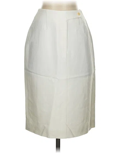 Pre-owned Giorgio Armani Formal Skirt In White