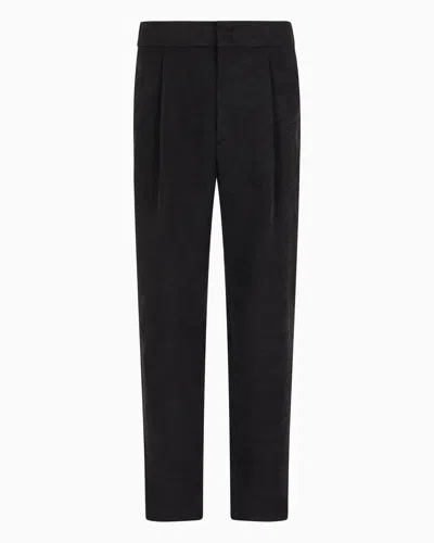 Giorgio Armani Formal Trousers In Black