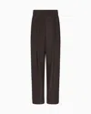 Giorgio Armani Formal Trousers In Brown