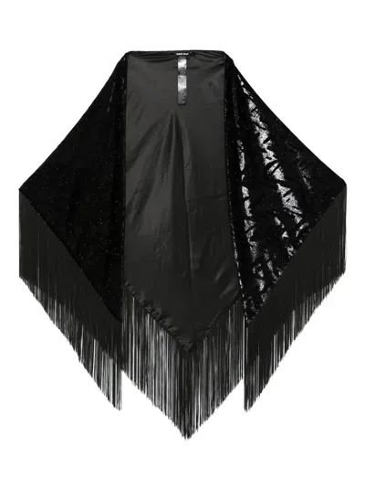 GIORGIO ARMANI FRINGE-DETAIL SHAWL
