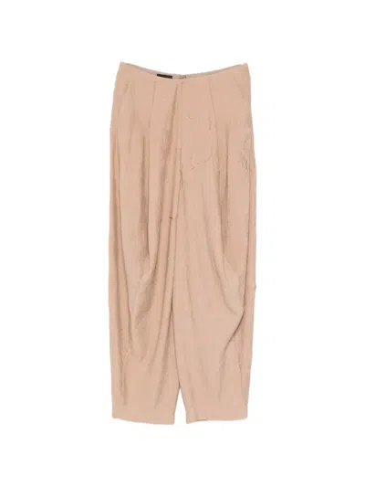 Giorgio Armani Front Pocket Trousers In Neutral