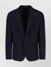 Giorgio Armani Front Pockets Notched Lapel Single Breasted Textured Fabric