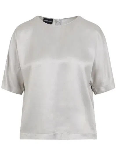 Giorgio Armani Fsc Viscose Cupro Shirt Clothing In Multi