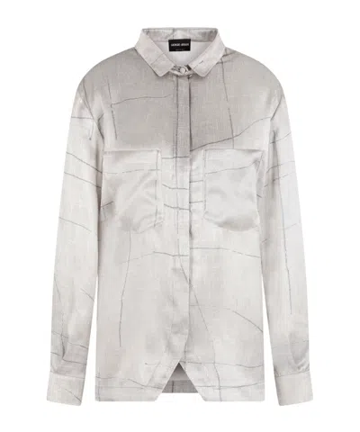 GIORGIO ARMANI GIORGIO ARMANI BUTTON-UP LONG-SLEEVED SHIRT