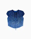 Giorgio Armani Fully Embroidered Short Jacket In Patterned
