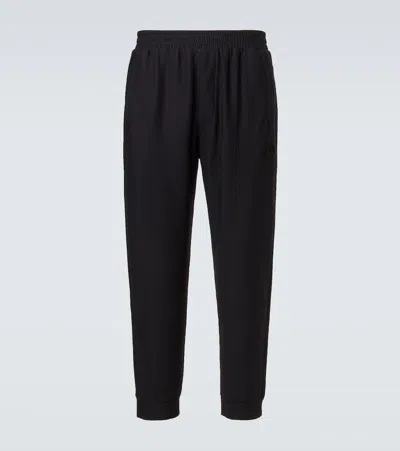 Giorgio Armani Gaufré Straight Pants In Black