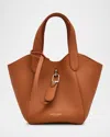 Giorgio Armani Gem Small Pebble Leather Tote Bag