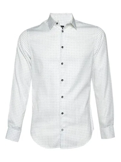 Pre-owned Giorgio Armani Geometric-jacquard Shirt