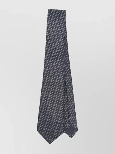 Giorgio Armani Geometric Pattern Silk Tie