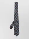 Giorgio Armani Geometric Pattern Woven Jacquard Standard Length Tie