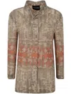 Giorgio Armani Cannete Jacquard Tiger Jacket Clothing In Honey Peach