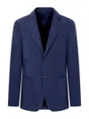 Giorgio Armani Upton Line Single-breasted Linen Canvas Jacket Clothing