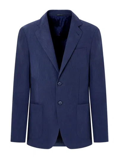 GIORGIO ARMANI GIORGIO ARMANI GIACCA LINEA UPTON MONOPETTO IN TELA DI LINO