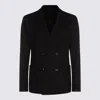 Giorgio Armani Official Store Icon Double-breasted Jacket In Fulled Cashmere Interlock
